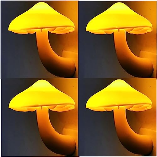 AUSAYE 4 Pack Plug in Mushroom LED Night Light for Bedroom R30736