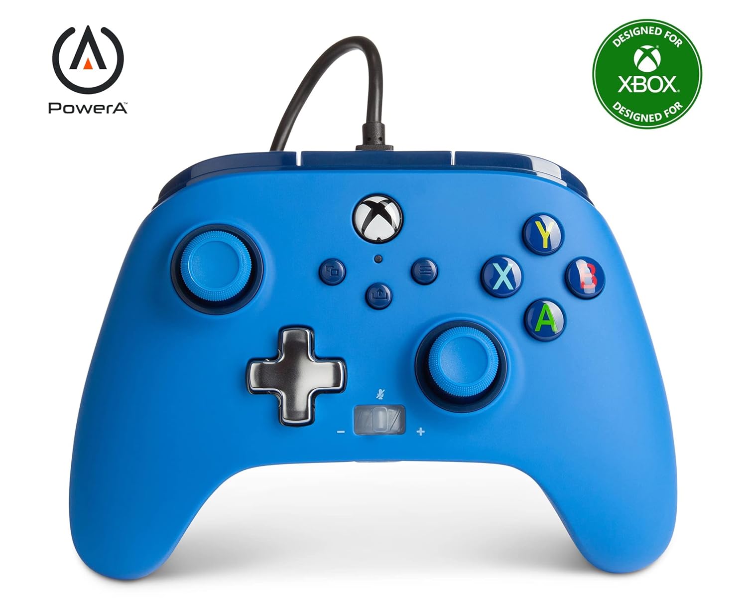 PowerA Enhanced Wired Controller for Xbox Series X|S - Blue, Officially Licensed for Xbox