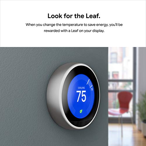 Google Nest Learning Thermostat 3rd Gen - Smart Programmable Thermostat - White L596082