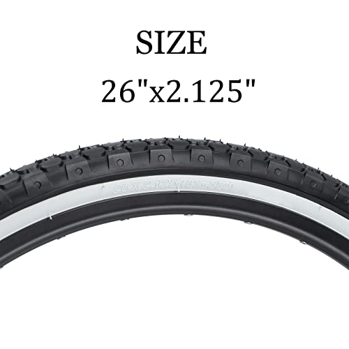 Hycline 2 Pack Bike Tire 24/26x2.125 Inch Folding Replacement Tire D299