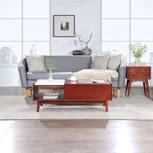 Mid-Century Lift Top Coffee Table with Storage, 43" Z222