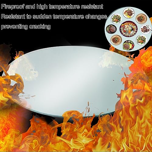SAGIDAR Round Tempered Glass Table Top Clear D401