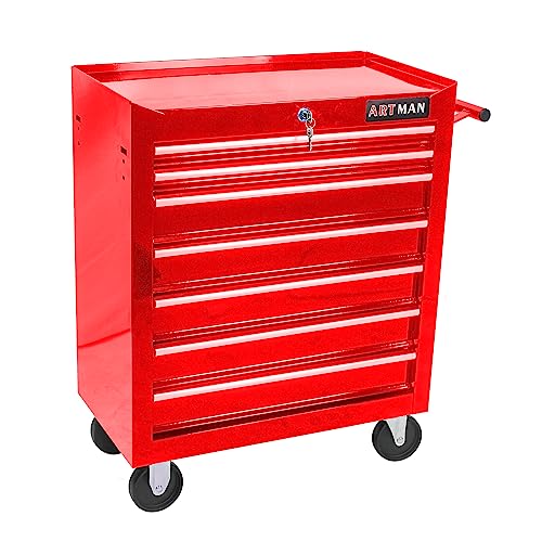 5-Drawer Rolling Tool Cart with Wheels, Black V51953