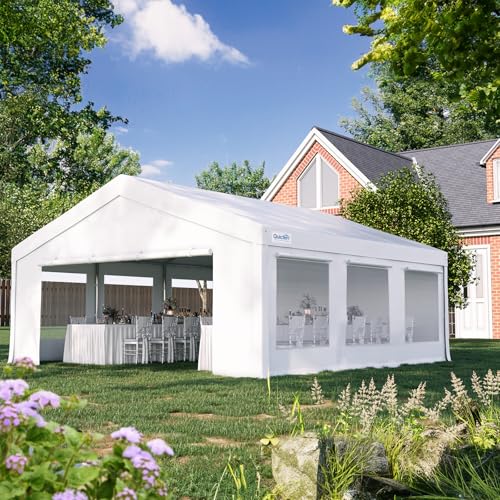 Quictent 20x20 Party Tent Heavy Duty Outdoor Canopy with Storage Bags M75972
