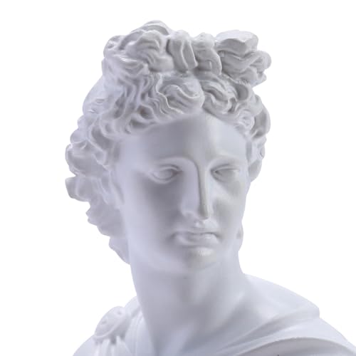 David Head Bust Statue Greek Mythology Home Decor White T62916
