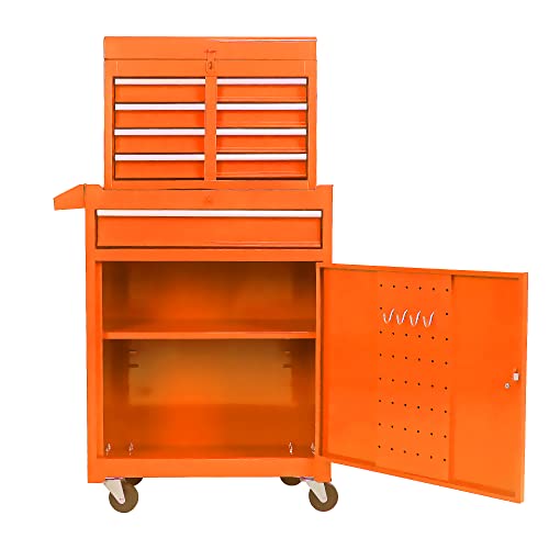 5-Drawer Rolling Tool Cart with Wheels, Black V51953