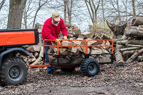 Agri-Fab 45-0554 ATV/UTV Swivel Steel Dump Cart, Orange/Black O536203