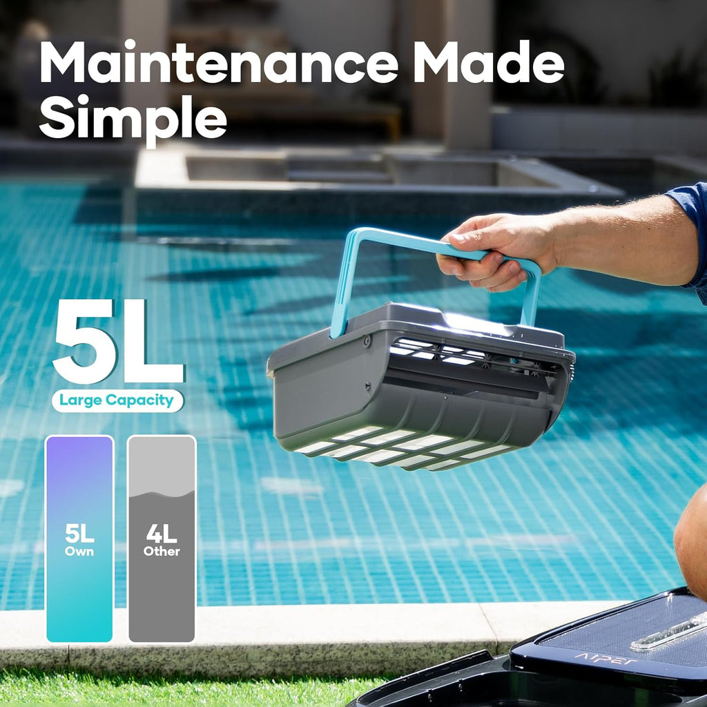 Aiper Surfer S1 Robotic Pool Skimmer with Scuba S1 Cleaner L226788