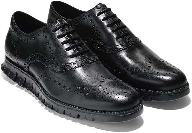 Cole Haan Men's Zerogrand Wing OX Leather Oxford, Black, 13 Wide K9425