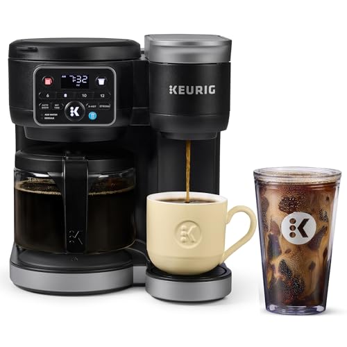 K-Duo Hot & Iced Single Serve & Carafe Coffee Maker, 72oz Reservoir C805620