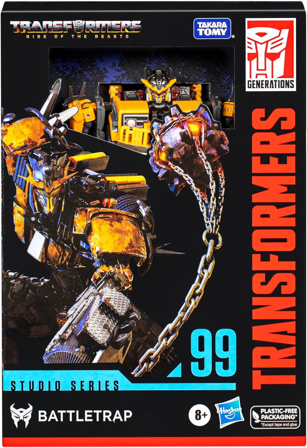 Transformers Studio Series Voyager Class 99 Battletrap Action Figure, 6.5-inch L412
