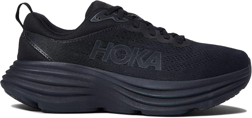 HOKA ONE ONE Bondi 8 Women's Road Running Shoes Sneakers (Black/Black, US Footwear Size System, Adult, Women, Numeric, Medium, 10)