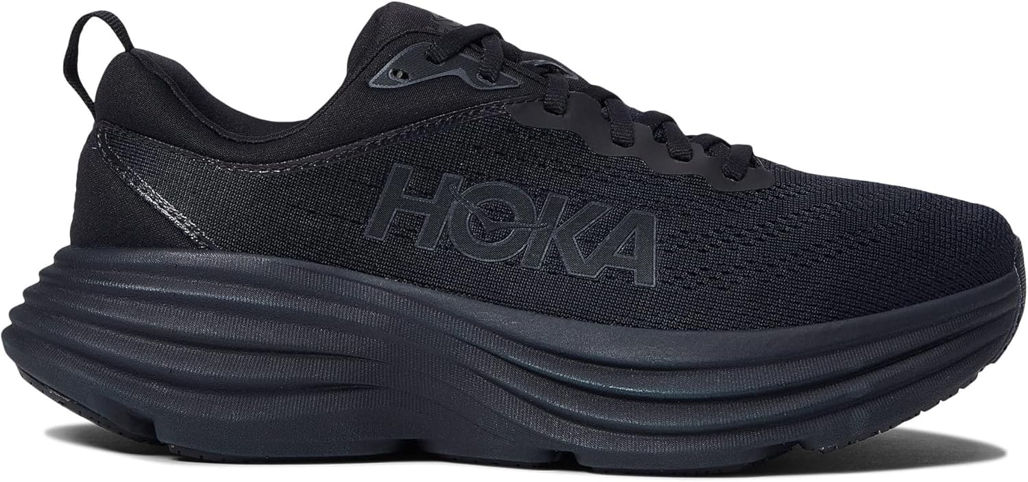 HOKA ONE ONE Bondi 8 Women's Road Running Shoes Sneakers (Black/Black, US Footwear Size System, Adult, Women, Numeric, Medium, 10)