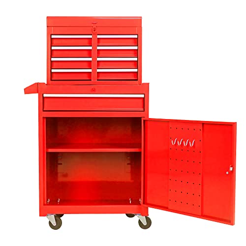 5-Drawer Rolling Tool Cart with Wheels, Black V51953