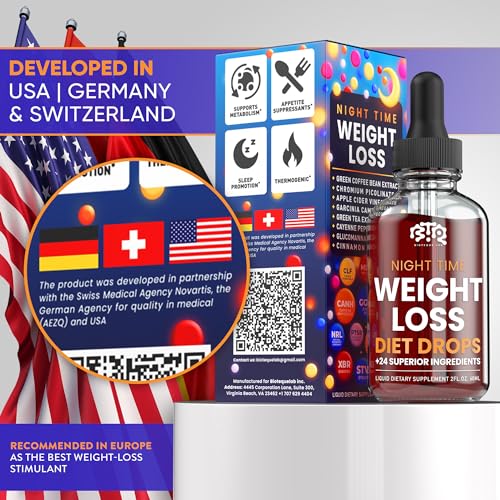 Night Time Weight Loss Diet Drops - Appetite Control, Fat Burner P6189