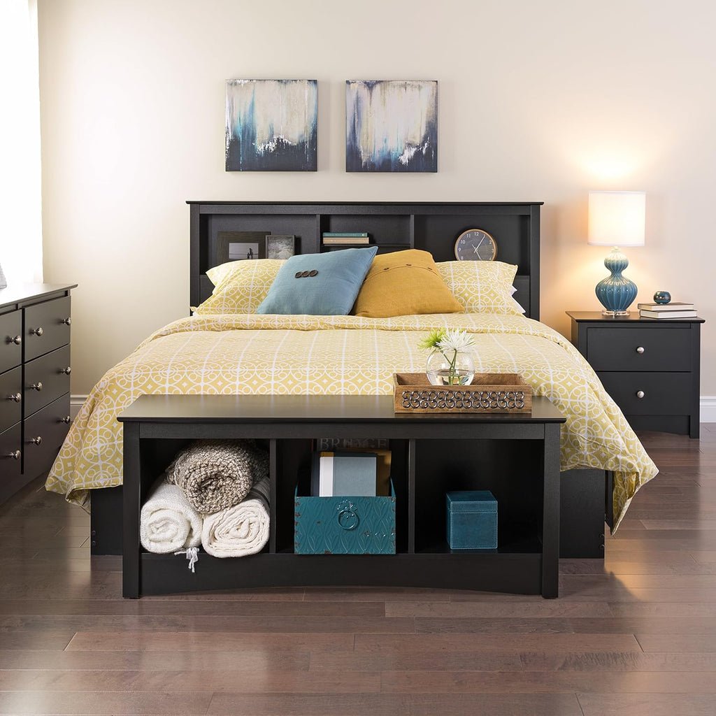 Prepac Full Mate's Platform Storage Bed with 6 Drawers, Black J3092