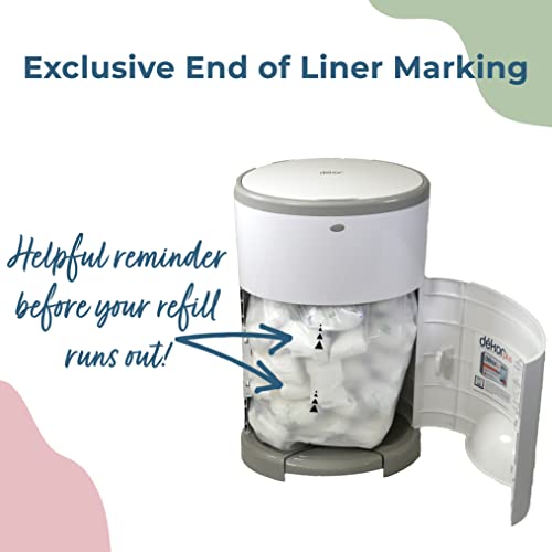 Diaper Dekor Classic Hands-Free Diaper Pail, White B33277