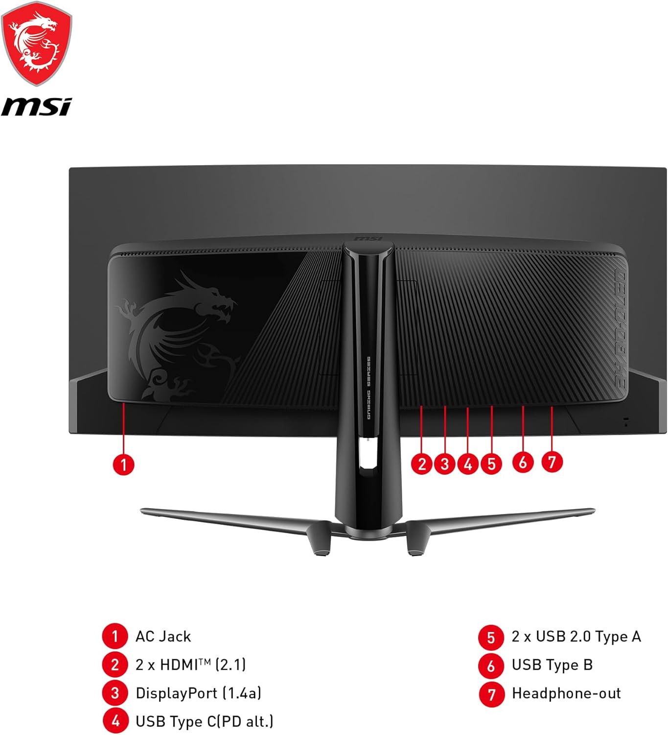 MSI MAG341CQP QD-OLED 34 Curved OLED Gaming Monitor, UWQHD, 175Hz R45871
