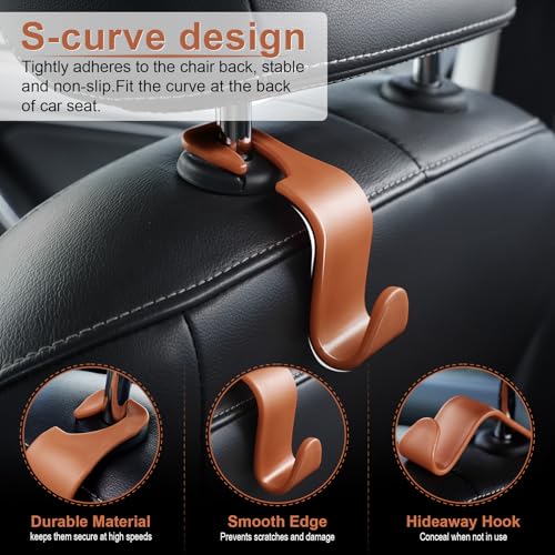 LivTee Car Seat Headrest Hook, 4-Pack V49503