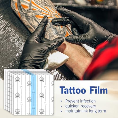 AZEN 50 Pieces Waterproof Bandages, Transparent Film Dressing 6 x 6" R44090