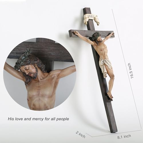 BC Catholic Crucifix Wall Cross 24" H Jesus Christ Indoor Home Decor Q2061