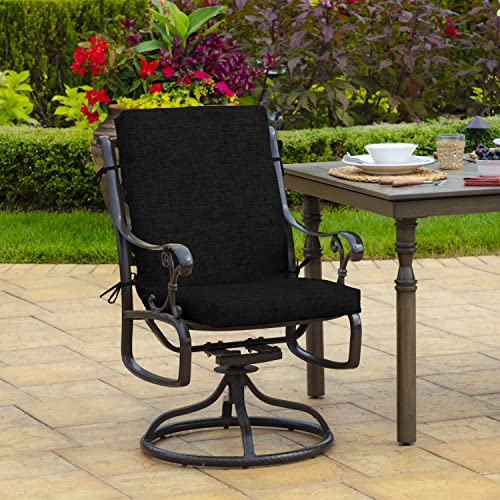 ARDEN Outdoor Dining Chair Cushion 20 x 20 in Weather-Proof Fade Resistant Sapphire Blue J523