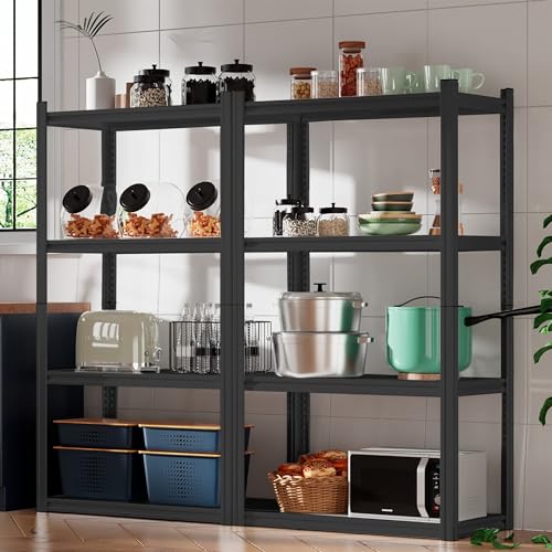 Raybee Storage Shelves Heavy Duty 4 Tier Metal Garage Shelving J357976