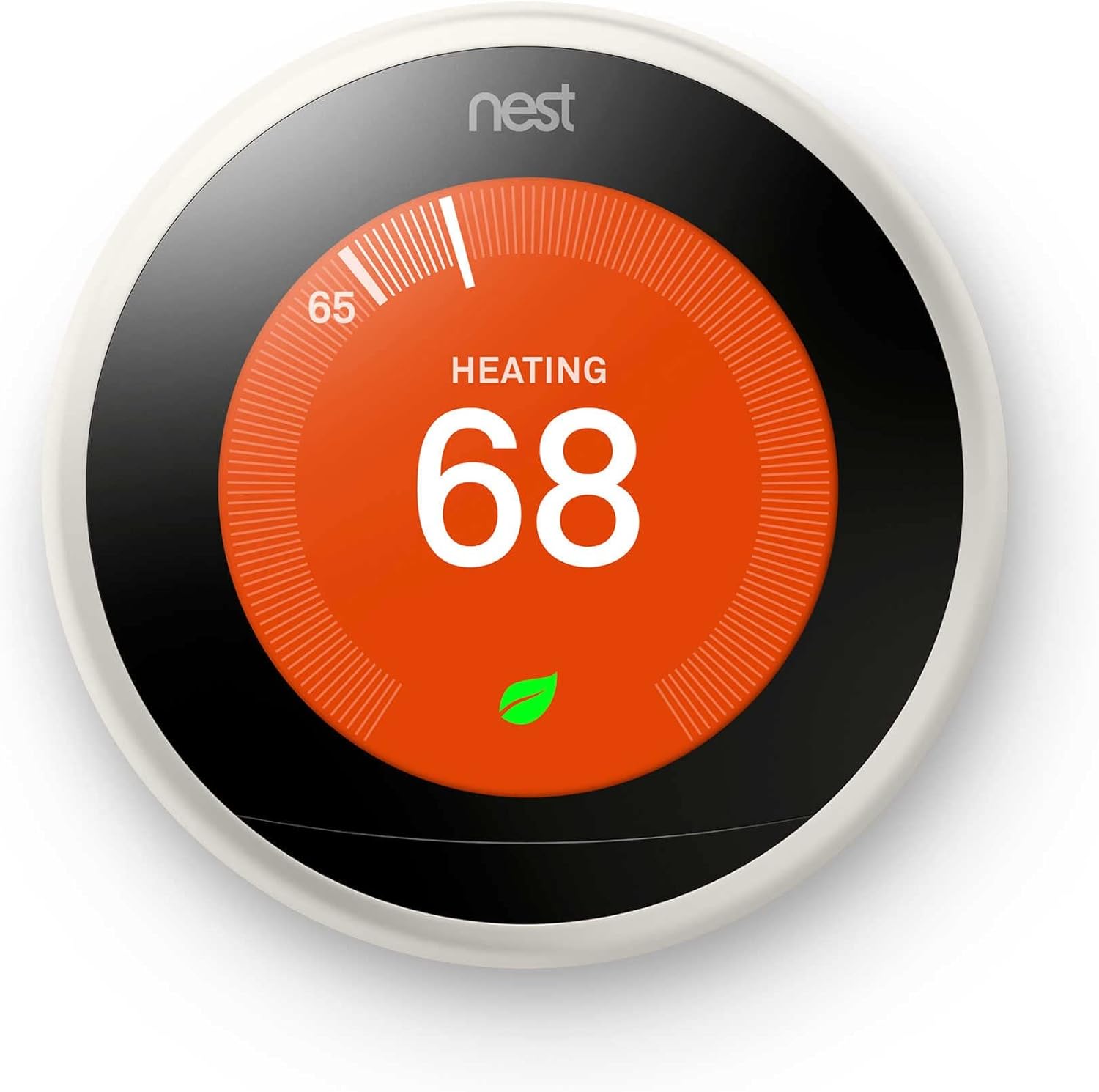 Google Nest Learning Thermostat 3rd Gen Smart Thermostat for Home, White (Renewed) T922