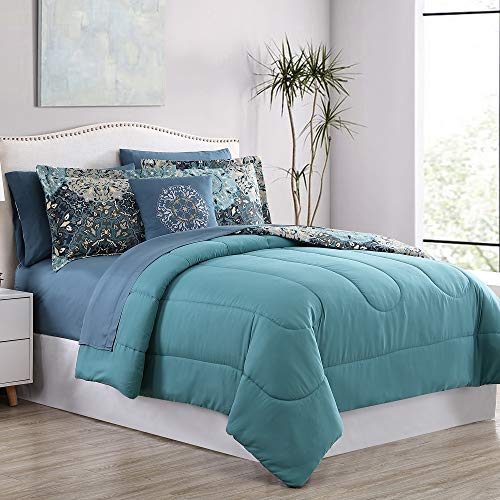Modern Threads Granada Comforter Set - Reversible Microfiber Bedding E793985