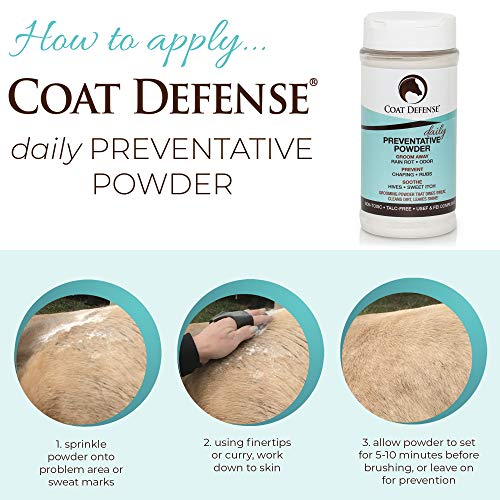 Coat Defense Daily Preventative Powder for Horses, 8 oz, All Natural Ingredients C25298