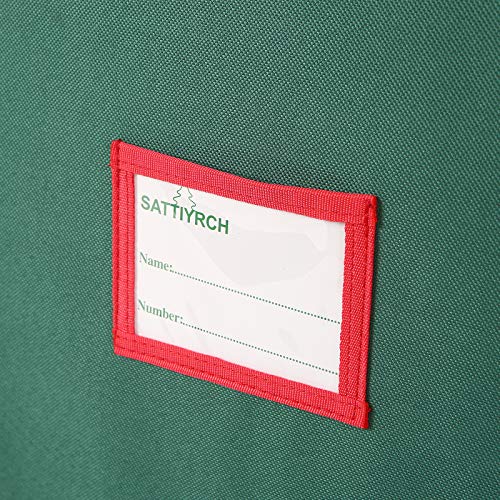 Sattiyrch Christmas Ornament Storage Box, 600D Oxford Fabric, 12 x 12 Inch, Green I517