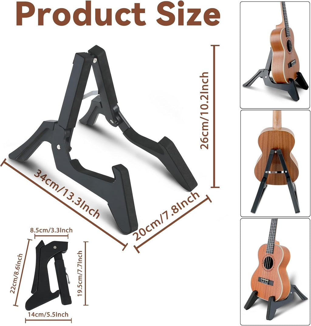 EASTROCK Soprano Ukulele Mahogany 21 inch Beginner Kit with Stand H48386