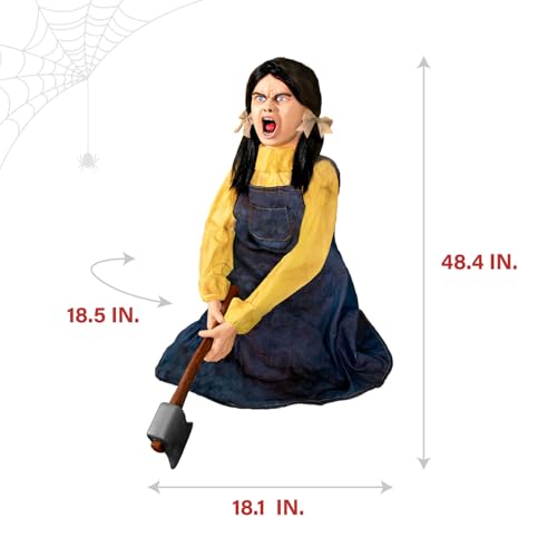 Haunted Hill Farm 5.9 ft Animatronic Lurching Woman by Tekky S393