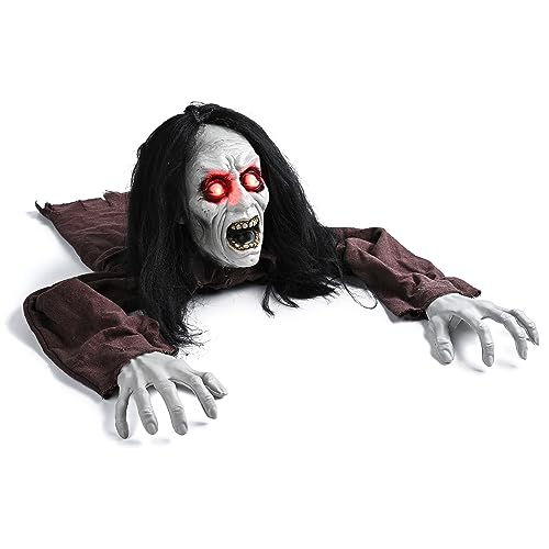 AW Halloween Prop Zombie Groundbreaker with Sound & LED Eyes Z407