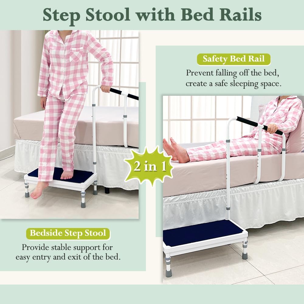 Bed Steps for High Beds with Handle for Elderly Adults D86882