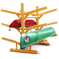 6-Place Kayak/Canoe Rack, Freestanding Kayak Storage Rack, Kayak Racks for Outdoor Storage, Surfboard Rack or SUP Storage Rack, Canoe Storage Rack, Paddle Board Rack