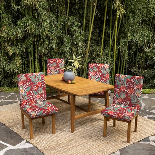 ARDEN Outdoor Dining Chair Cushion 20 x 20 in Weather-Proof Fade Resistant Sapphire Blue J523