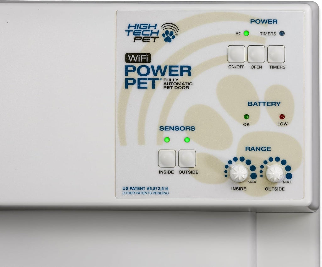 Power Pet Electronic Dog Door PX2-WIFI for Pets up to 100 lbs U9710