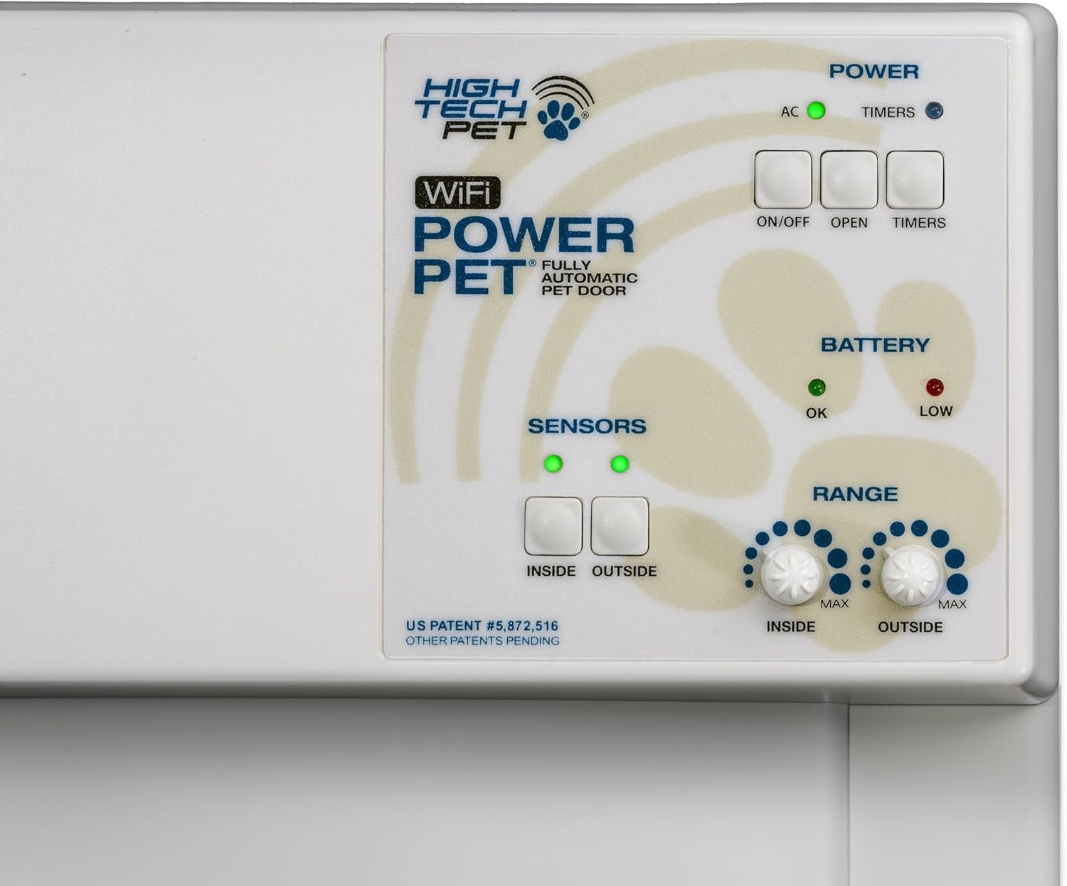 Power Pet Electronic Dog Door PX2-WIFI for Pets up to 100 lbs U9710