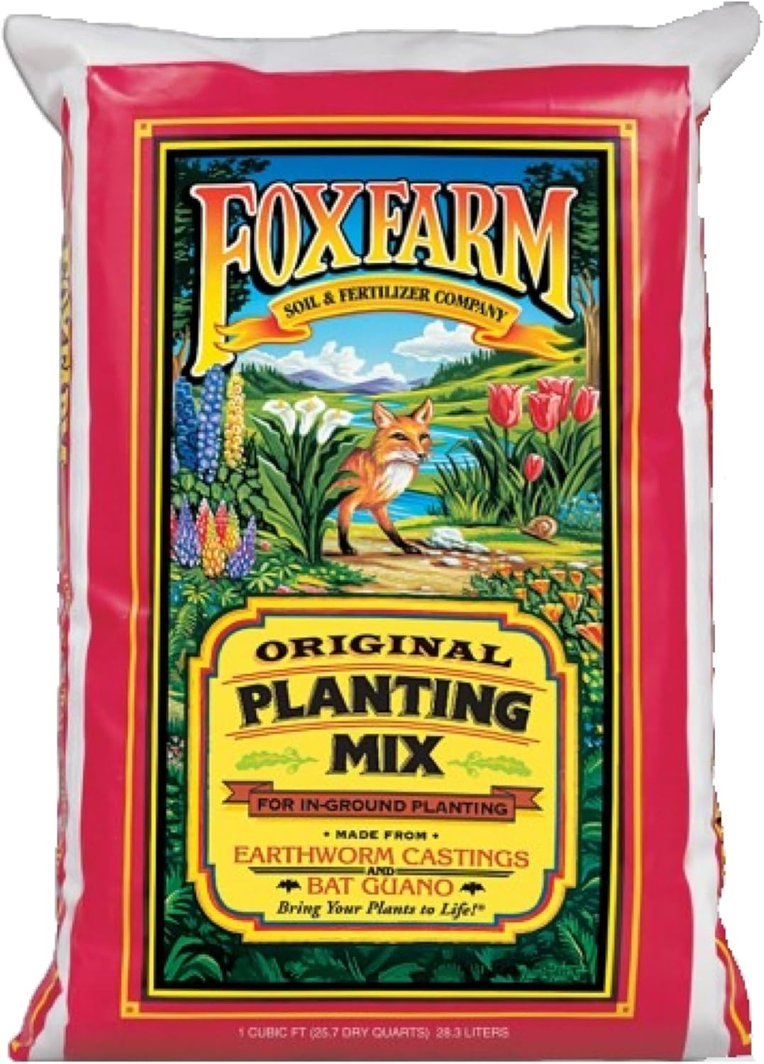 FoxFarm Original Planting Mix Soil for Raised Beds and Gardens, 1CF