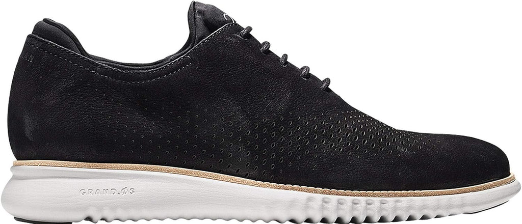 Cole Haan Men's 2.Zerogrand Laser Wingtip Oxford Black Nubuck Q5268