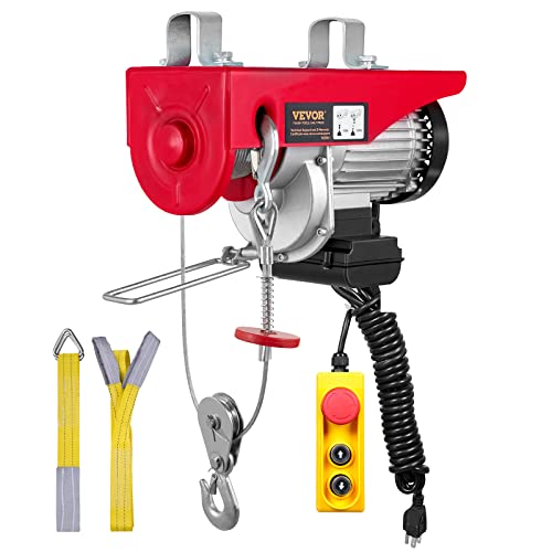 VEVOR 14ft 1320lbs Electric Hoist, 110V, 40ft Lifting Height T549