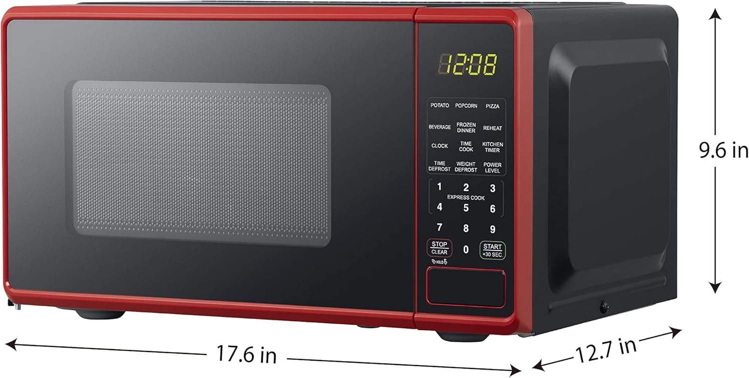 Compact Countertop Microwave Oven 0.7 Cu Ft 700W with LED Display G28104