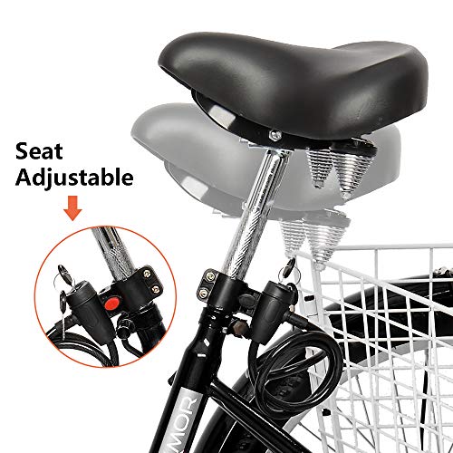 PEXMOR Adult Tricycle 26 Inch 7 Speed 3 Wheel Bike for Adults Q25739