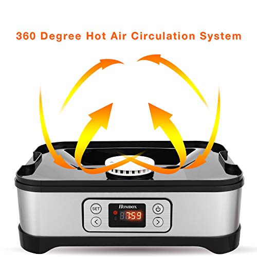 Food Dehydrator Machine, 8 Trays, 400W Digital Timer, BPA Free X8953