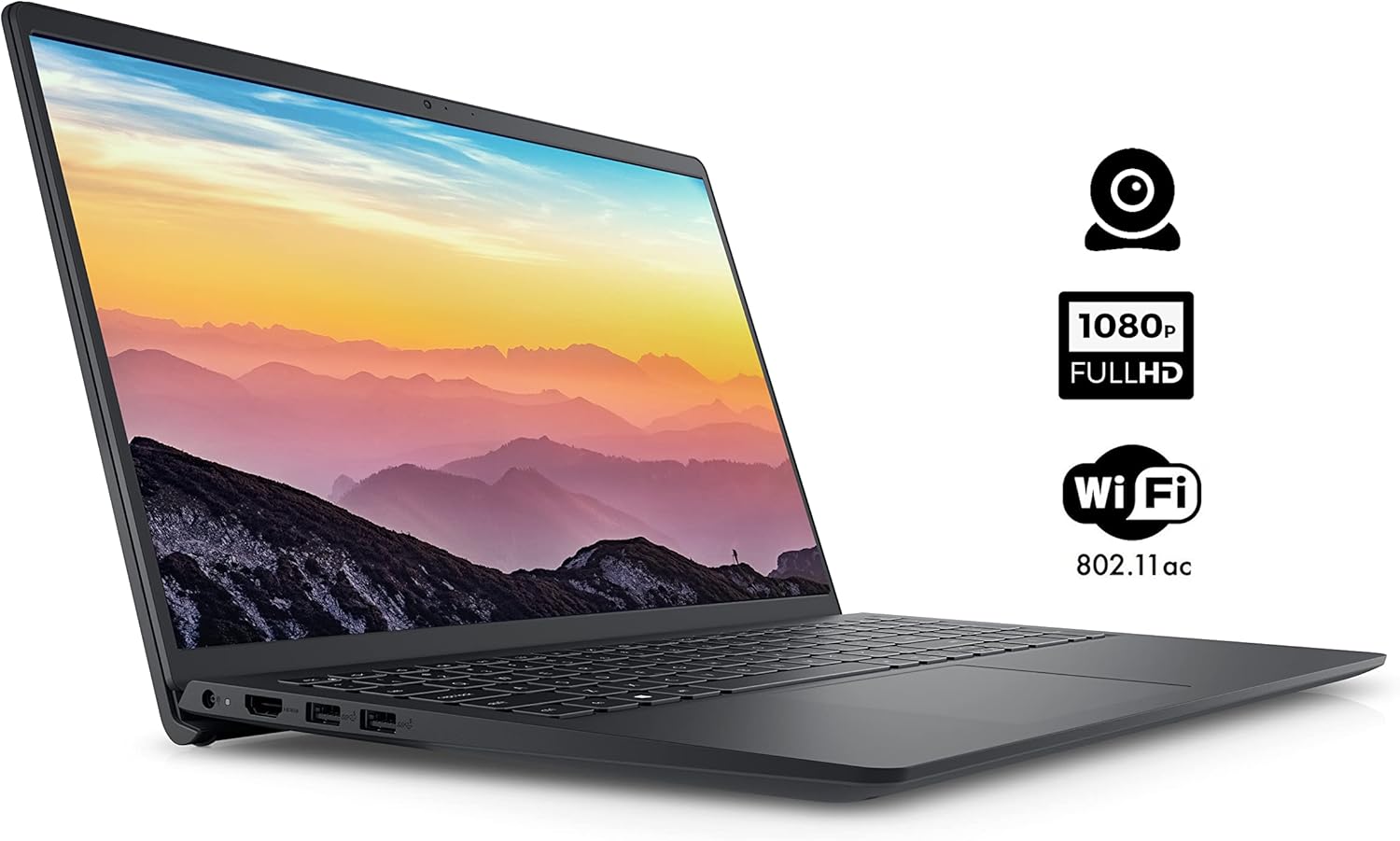Dell Inspiron 15 3000 3511 Laptop, 15.6" FHD Touchscreen, Intel Core i5, 16GB RAM, 256GB SSD, Windows 11, Black L927