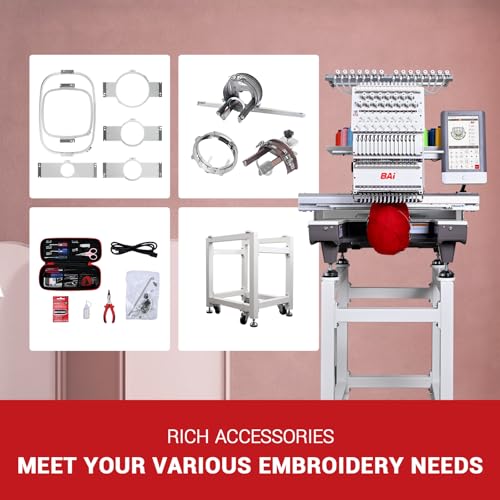 BAi THE MIRROR 15 Needle Embroidery Machine with 10" Touch Screen J824