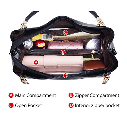 FOXLOVER Genuine Leather Women's Top-handle Tote Handbag H404