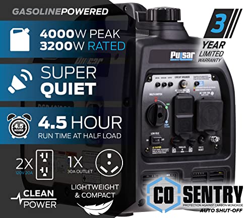 Pulsar PGD40ISCO 4000W Portable Gas Inverter Generator T403