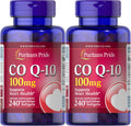 Puritan's Pride, Qsorb Coq10 100 Mg Supports Heart Health Total 2 Pack of 240 Softgels, 480 Count